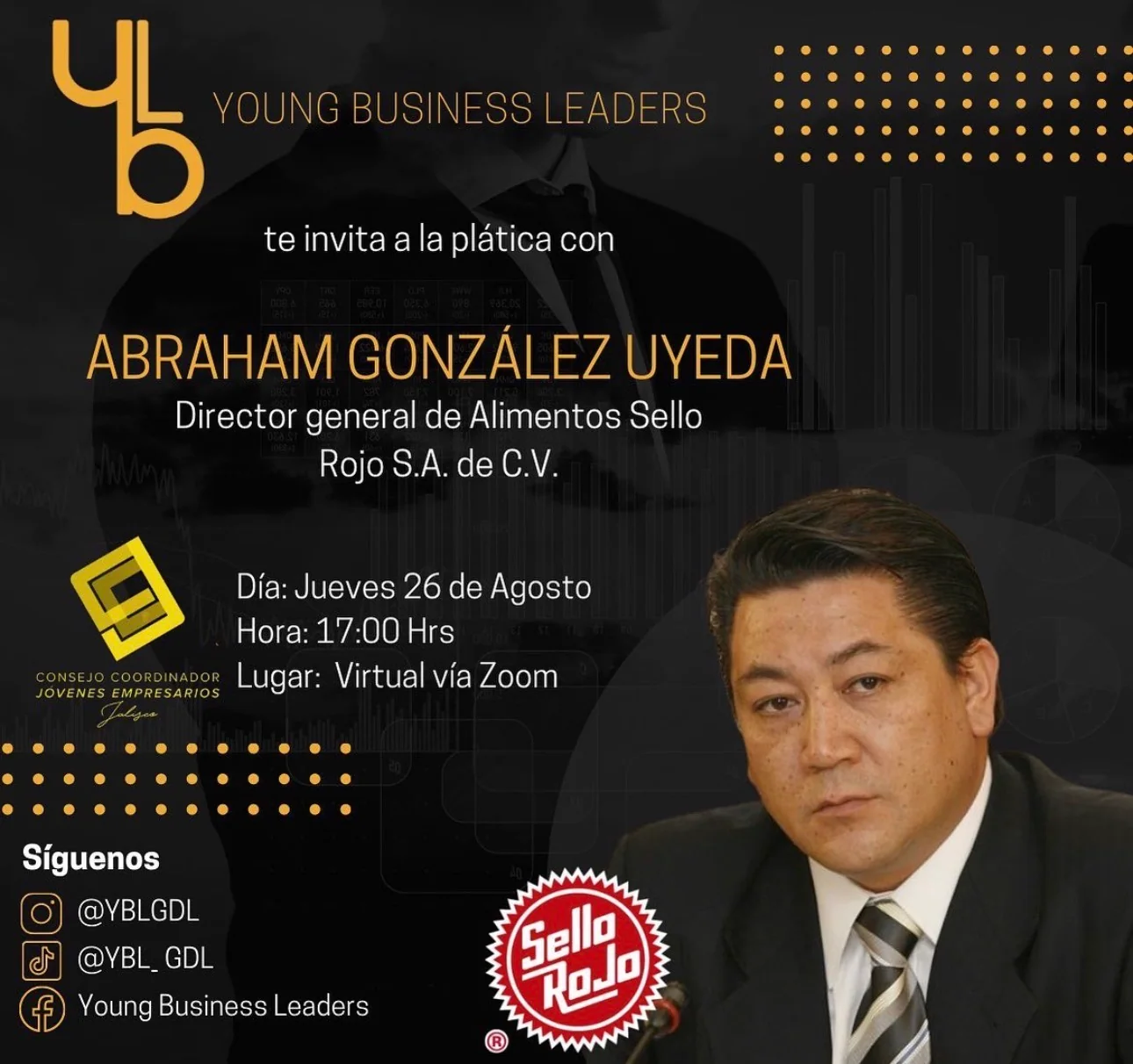Cartel: Mi historia de emprendimiento · Abraham González Uyeda