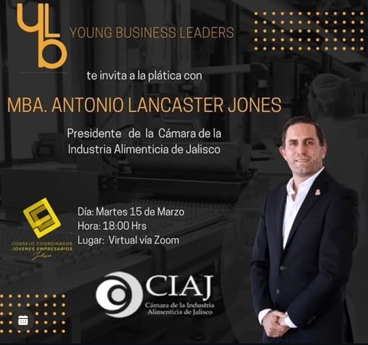 Cartel: Mi historia de emprendimiento · Antonio Lancaster Jones
