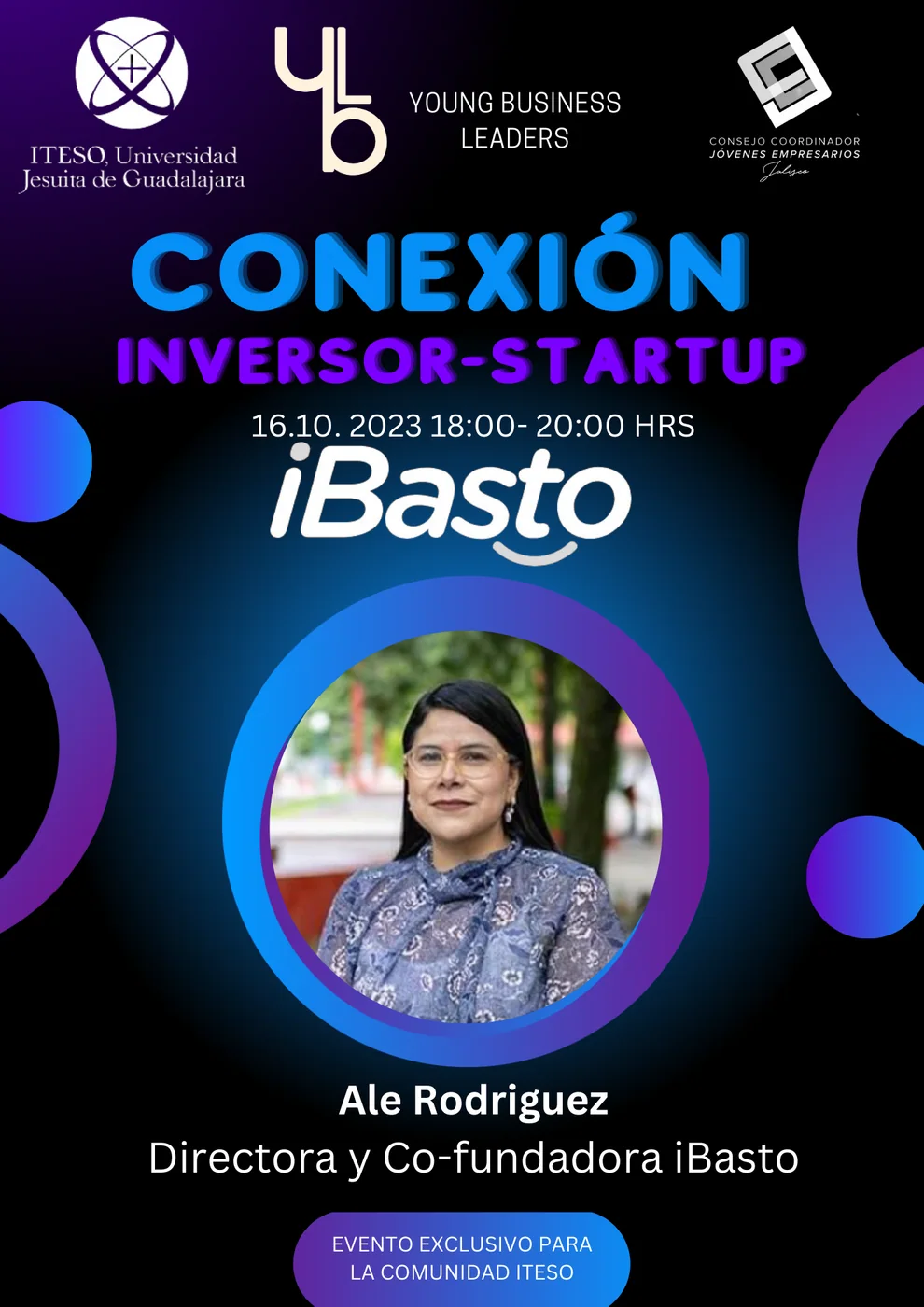 Cartel: Conexión Inversor-Startup · iBasto