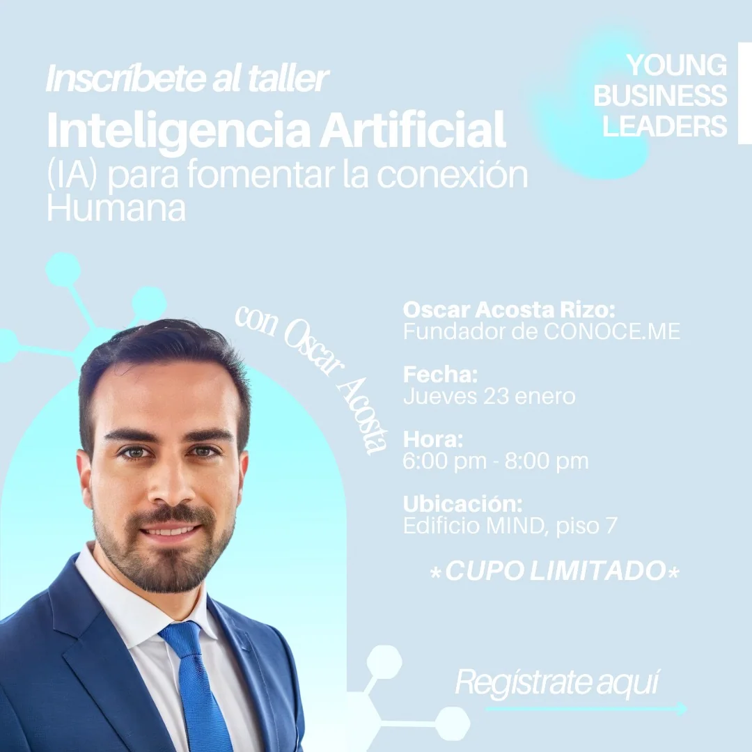 Cartel: Inteligencia Artificial para fomentar la conexión humana